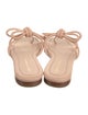 Loeffler Randall Leather Bow Accents Slides