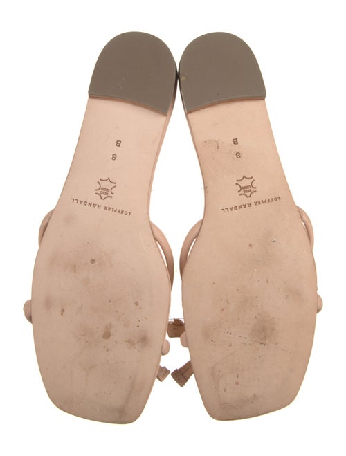 Loeffler Randall Leather Bow Accents Slides