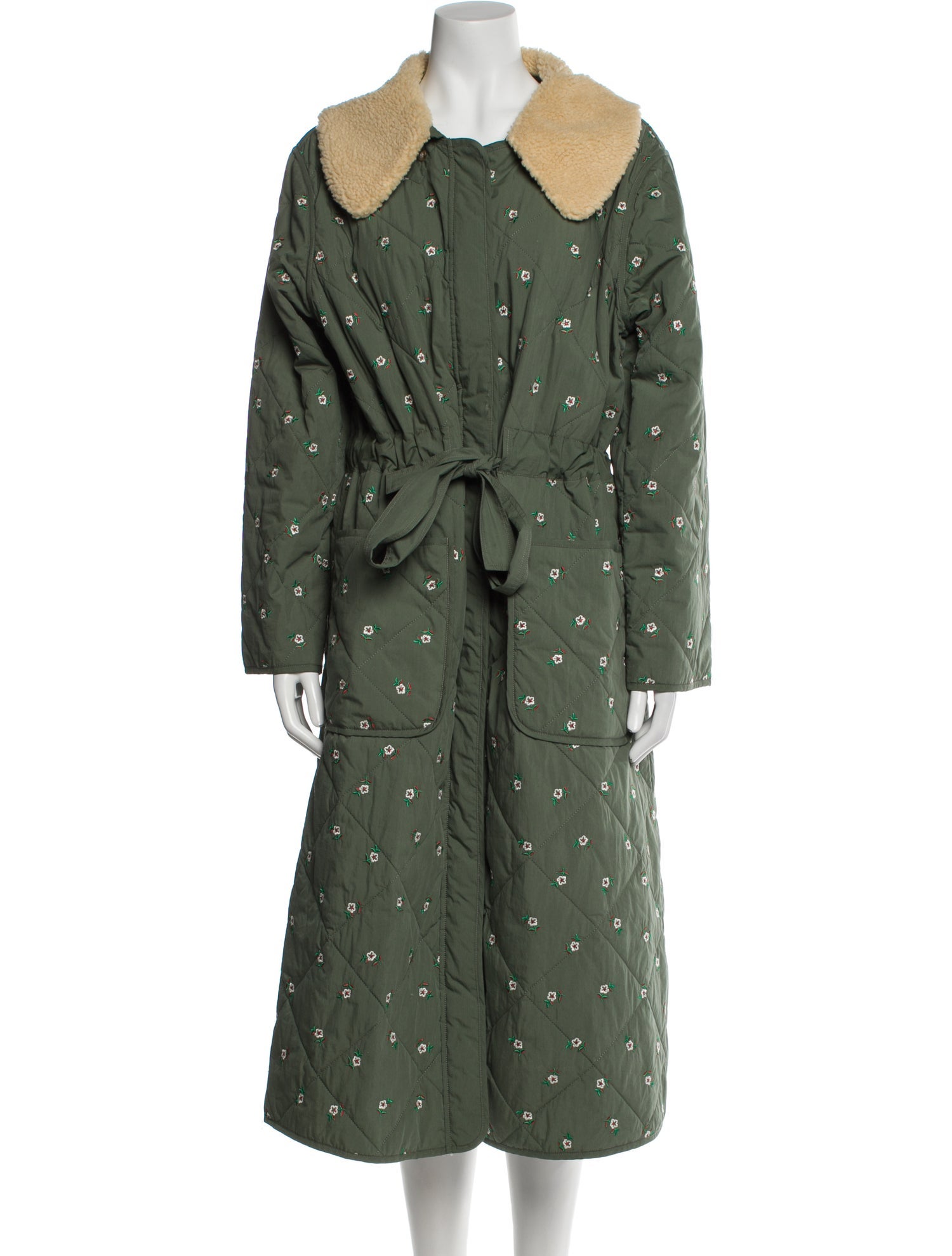 Loeffler Randall Printed Trench Coat