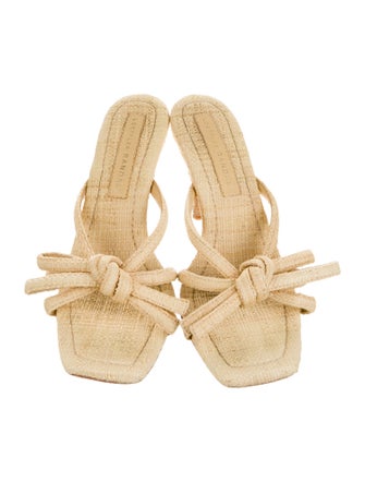 Loeffler Randall Raffia Animal Print Espadrilles