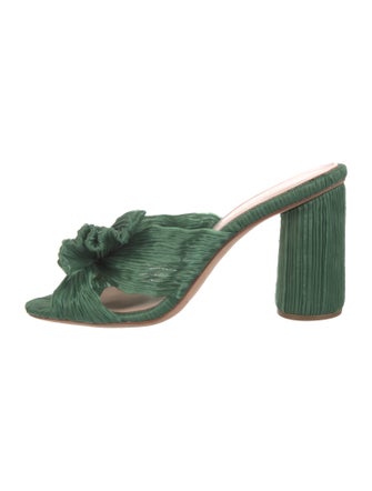 Loeffler Randall Satin Bow Accents Slides