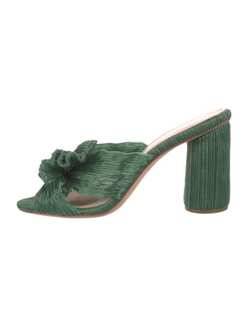 Loeffler Randall Satin Bow Accents Slides