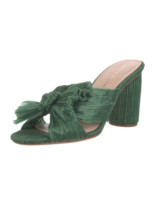 Loeffler Randall Satin Bow Accents Slides