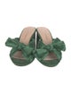 Loeffler Randall Satin Bow Accents Slides