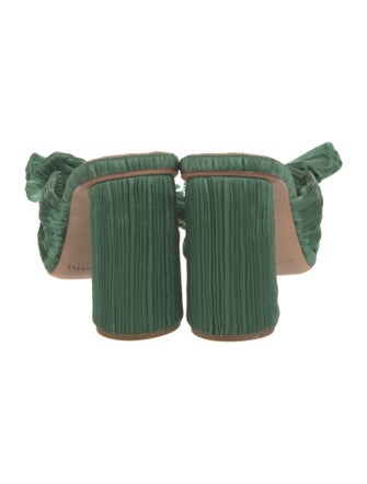 Loeffler Randall Satin Bow Accents Slides