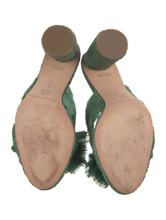 Loeffler Randall Satin Bow Accents Slides