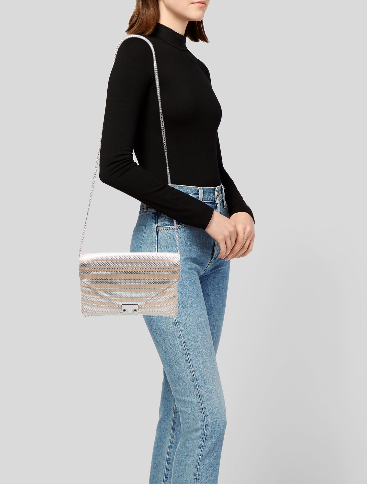 Loeffler Randall Leather Shoulder Bag