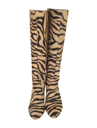 Loeffler Randall Ponyhair Animal Print Boots