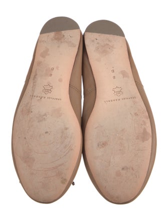 Loeffler Randall Leather Bow Accents Mary Jane Flats