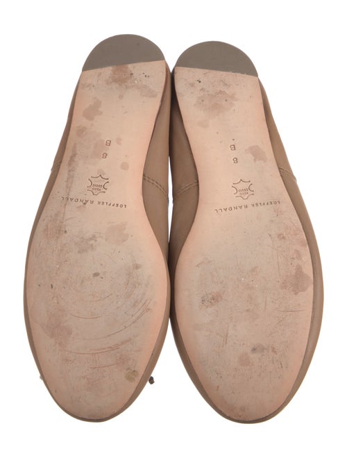 Loeffler Randall Leather Bow Accents Mary Jane Flats