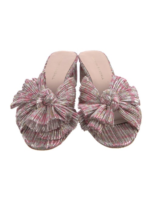 Loeffler Randall Printed Bow Accents Mules