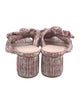 Loeffler Randall Printed Bow Accents Mules