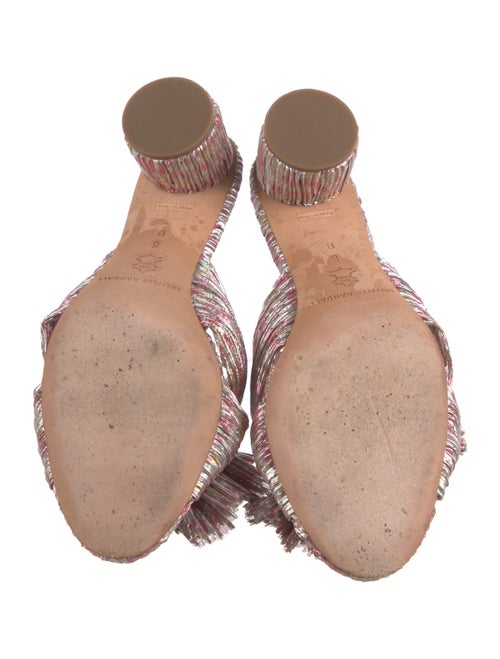 Loeffler Randall Printed Bow Accents Mules