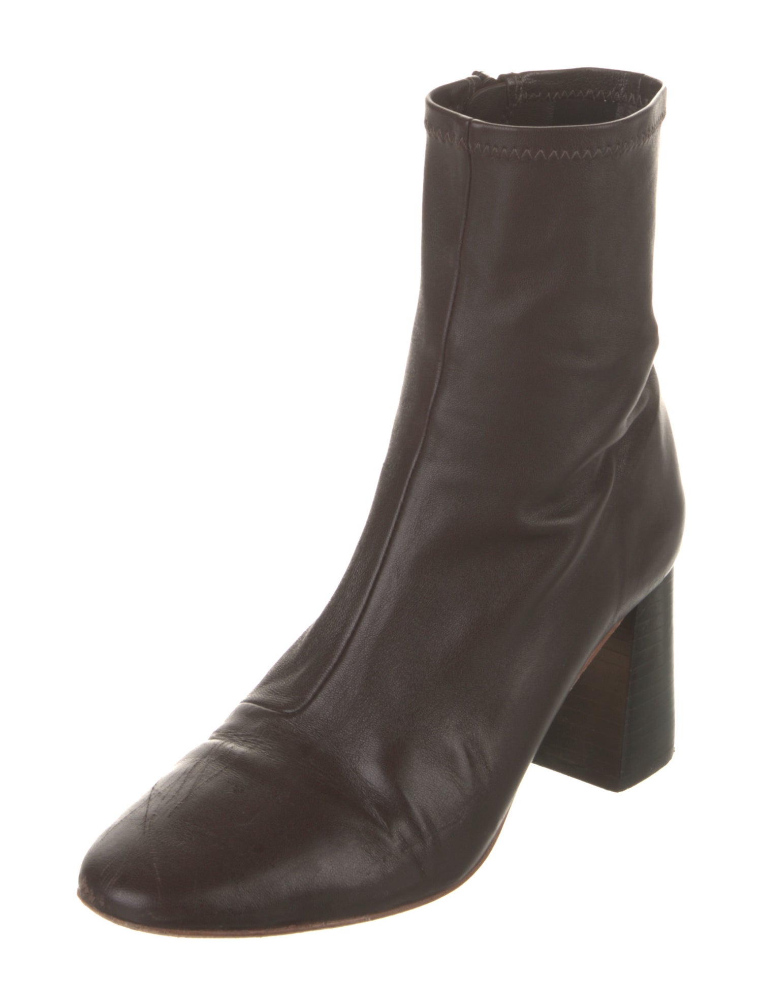 Loeffler Randall Leather Sock Boots