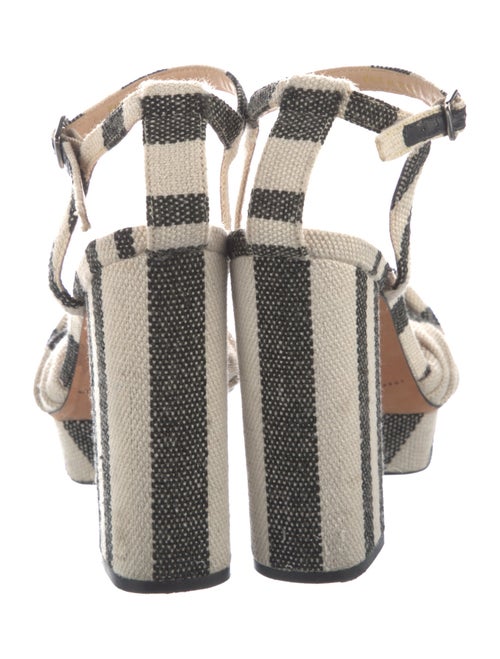 Loeffler Randall Canvas Striped D'Orsay Pumps