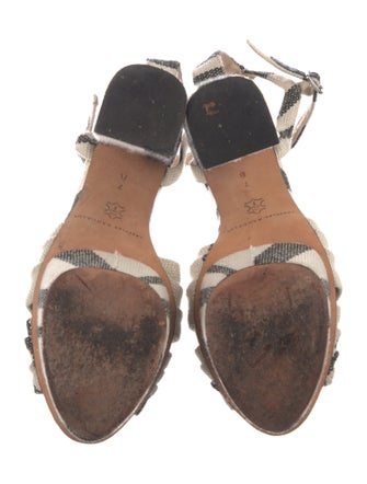 Loeffler Randall Canvas Striped D'Orsay Pumps