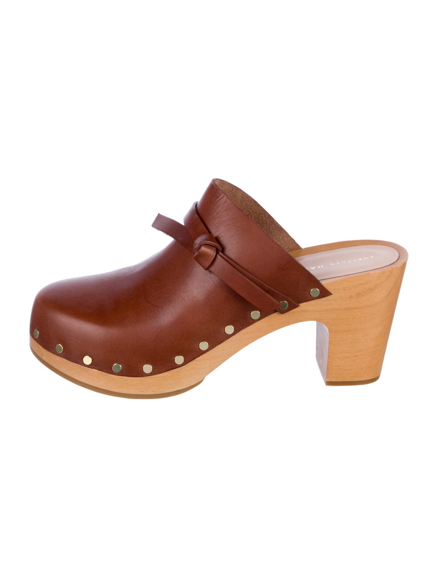 Loeffler Randall Leather Studded Accents Slides w/ Tags