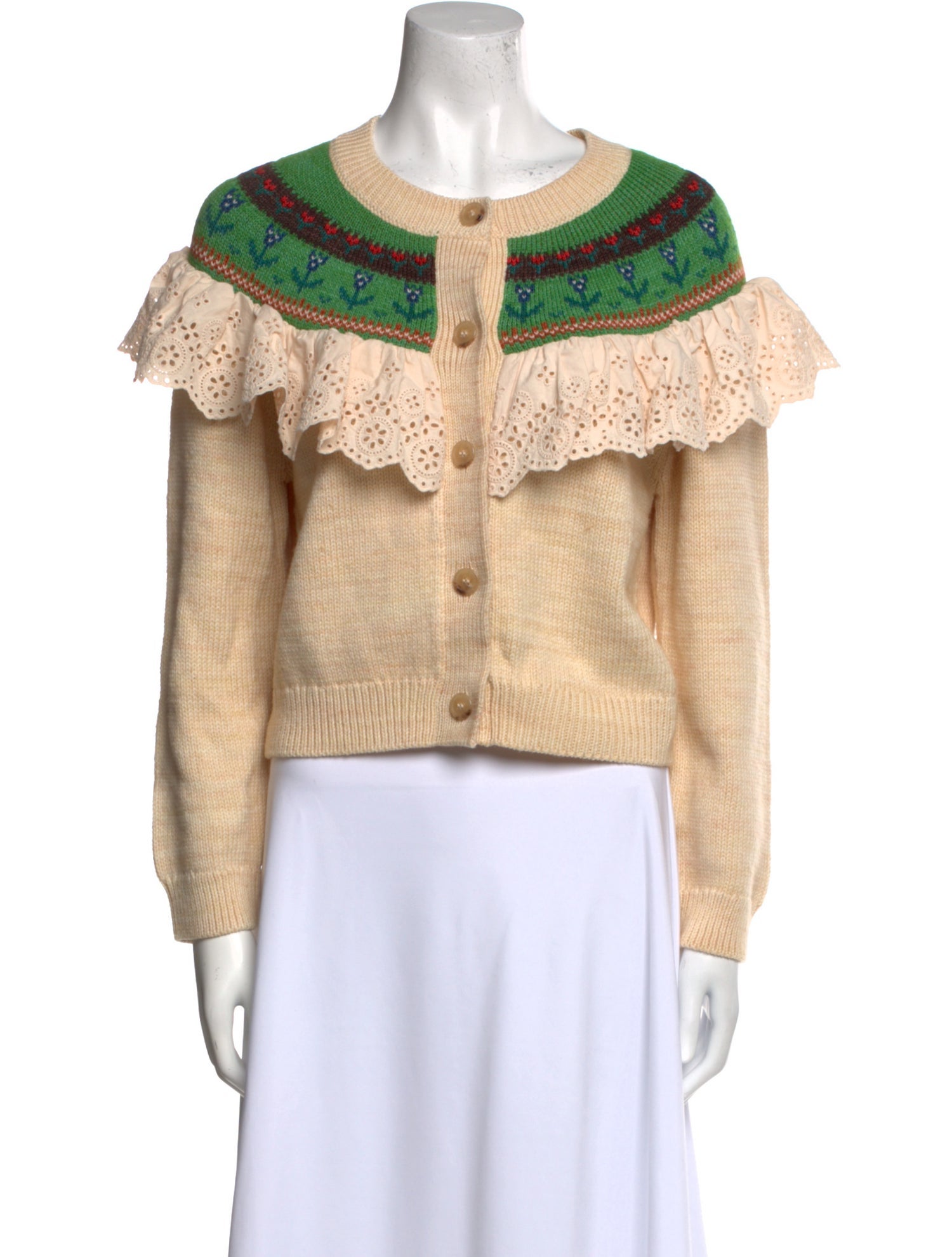 Loeffler Randall Merino Wool Striped Sweater w/ Tags