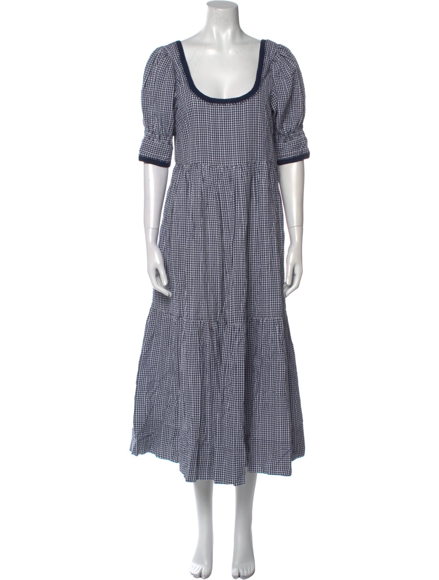 Loeffler Randall Striped Midi Length Dress