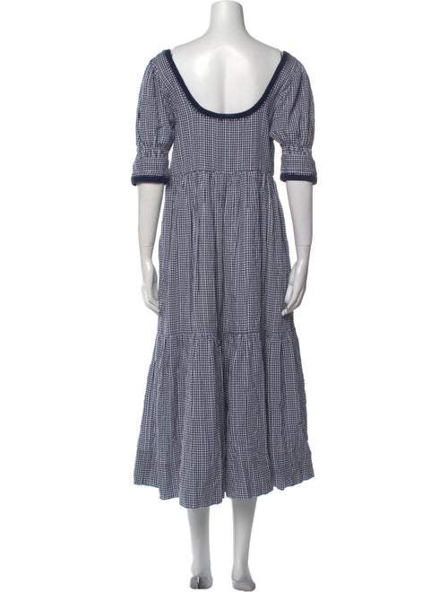 Loeffler Randall Striped Midi Length Dress