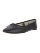 Loeffler Randall Leather Bow Accents Ballet Flats