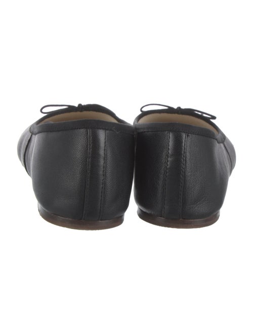 Loeffler Randall Leather Bow Accents Ballet Flats