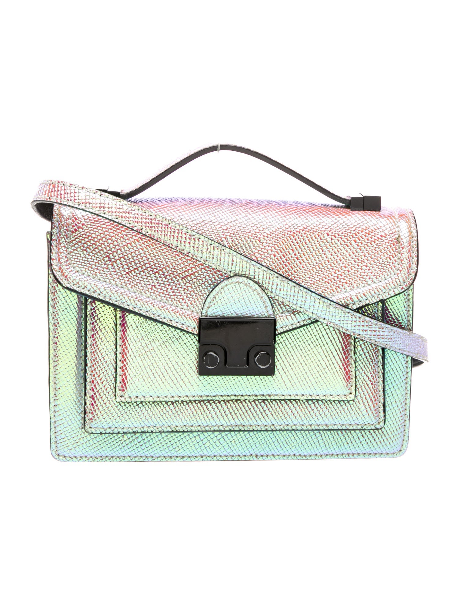 Loeffler Randall Embossed Leather Crossbody Bag
