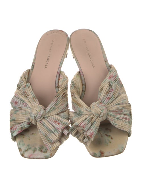 Loeffler Randall Printed Pleated Accents Slides