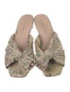 Loeffler Randall Printed Pleated Accents Slides