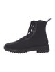 Loeffler Randall Leather Trim Embellishment Combat Boots