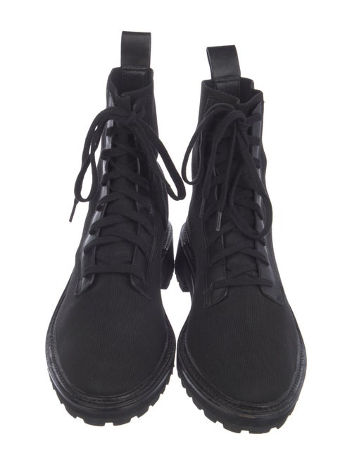 Loeffler Randall Leather Trim Embellishment Combat Boots