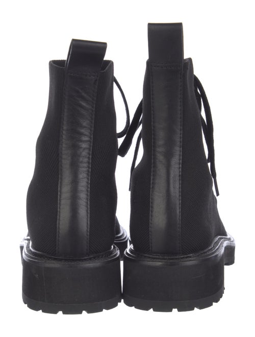 Loeffler Randall Leather Trim Embellishment Combat Boots
