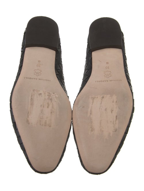 Loeffler Randall Leather Bow Accents Ballet Flats