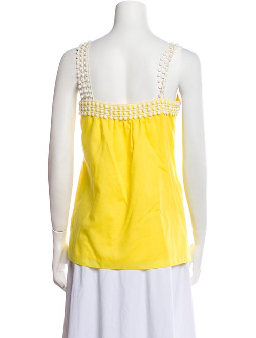 Loeffler Randall Square Neckline Sleeveless Blouse