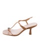 Loeffler Randall Leather T-Strap Sandals