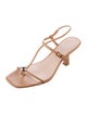 Loeffler Randall Leather T-Strap Sandals