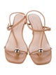 Loeffler Randall Leather T-Strap Sandals
