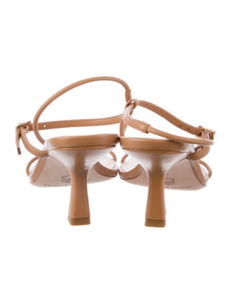 Loeffler Randall Leather T-Strap Sandals