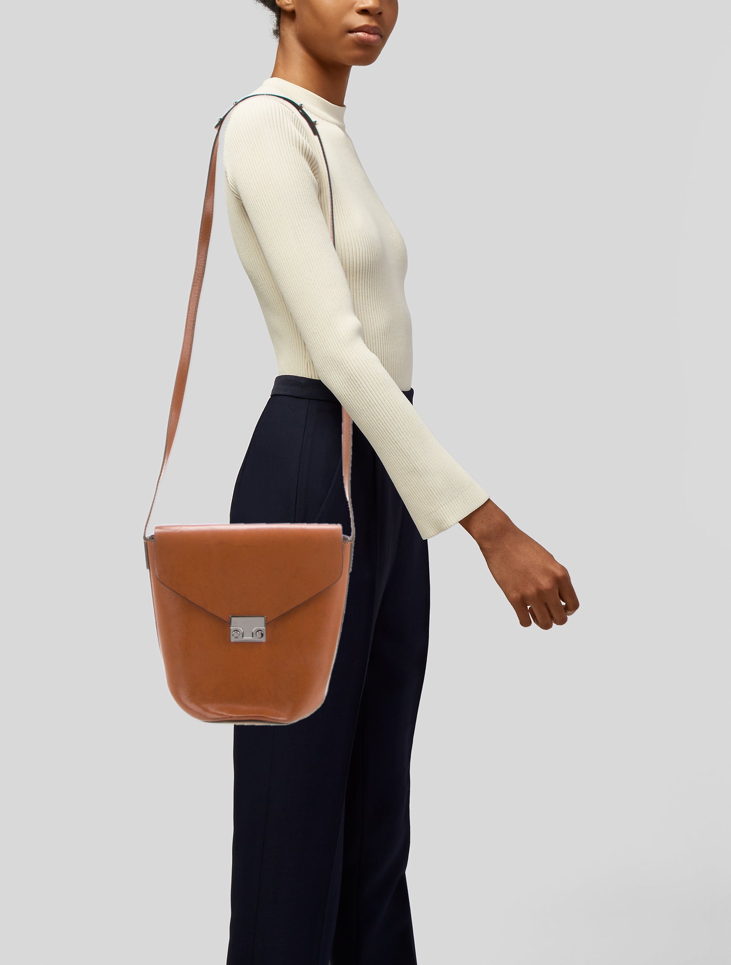 Loeffler Randall Leather Crossbody Bag