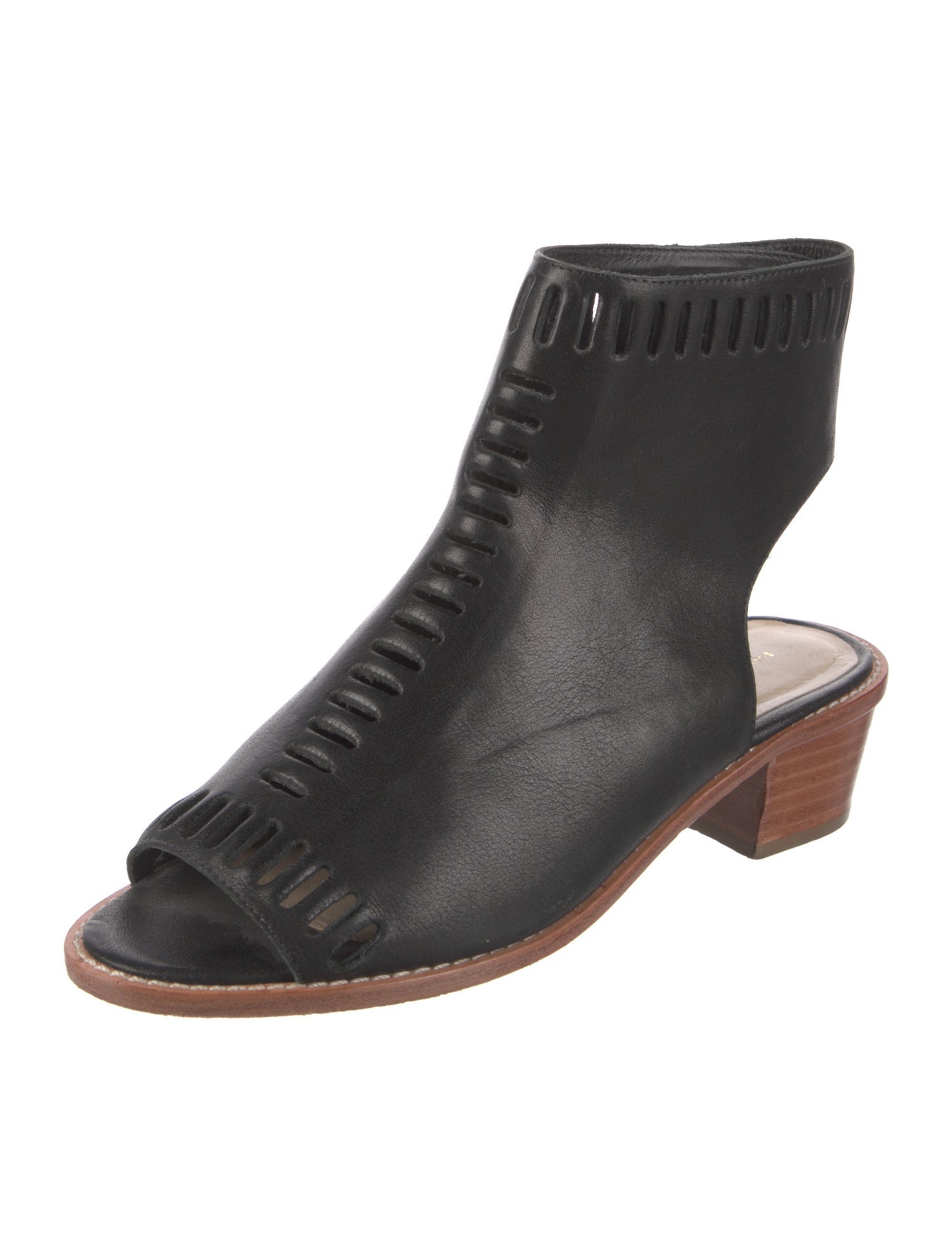 Loeffler Randall Leather Colorblock Pattern Slingback Pumps