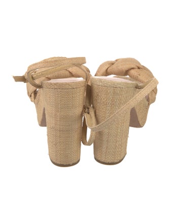 Loeffler Randall Raffia Braided Accents Espadrilles