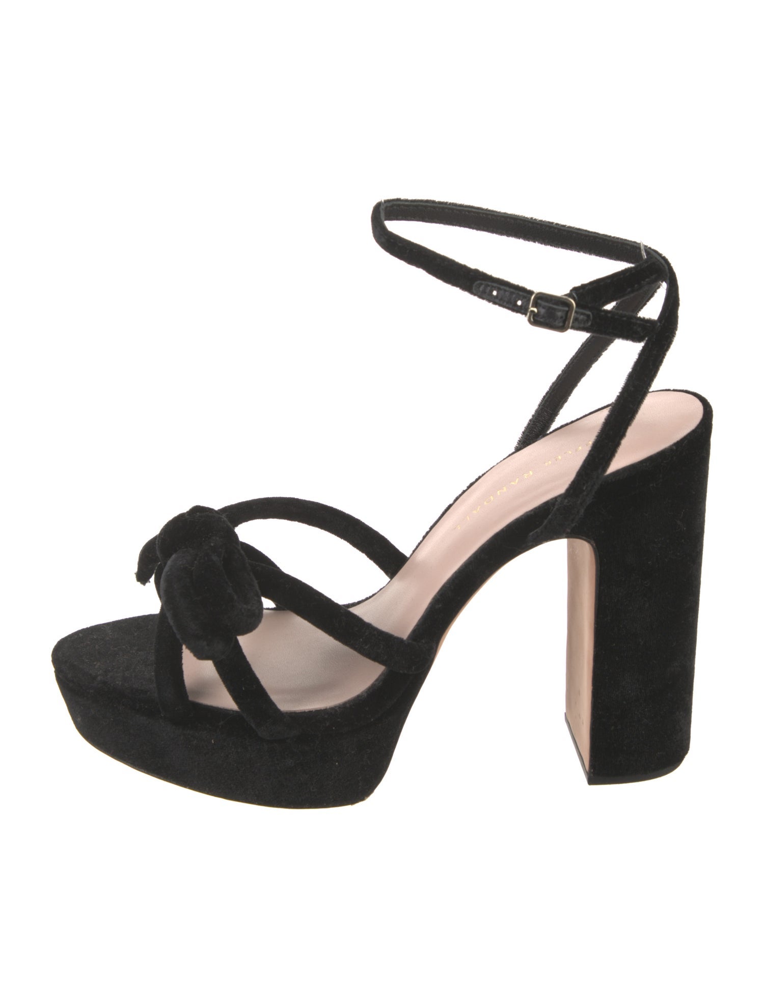 Loeffler Randall Velvet Bow Accents Sandals