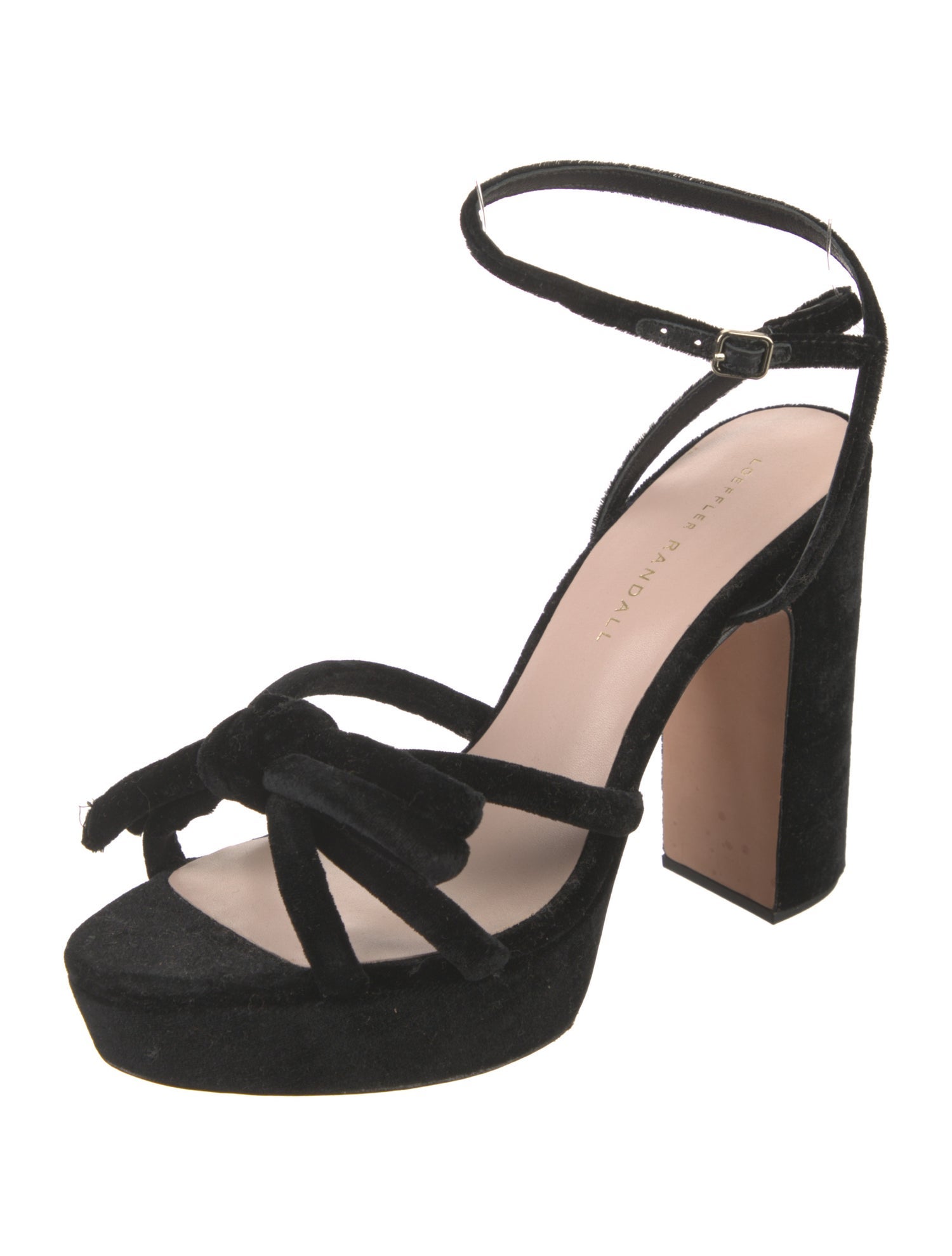 Loeffler Randall Velvet Bow Accents Sandals