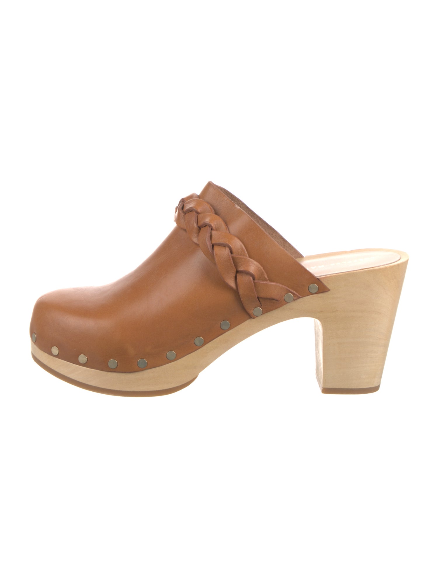 Loeffler Randall Leather Studded Accents Mules