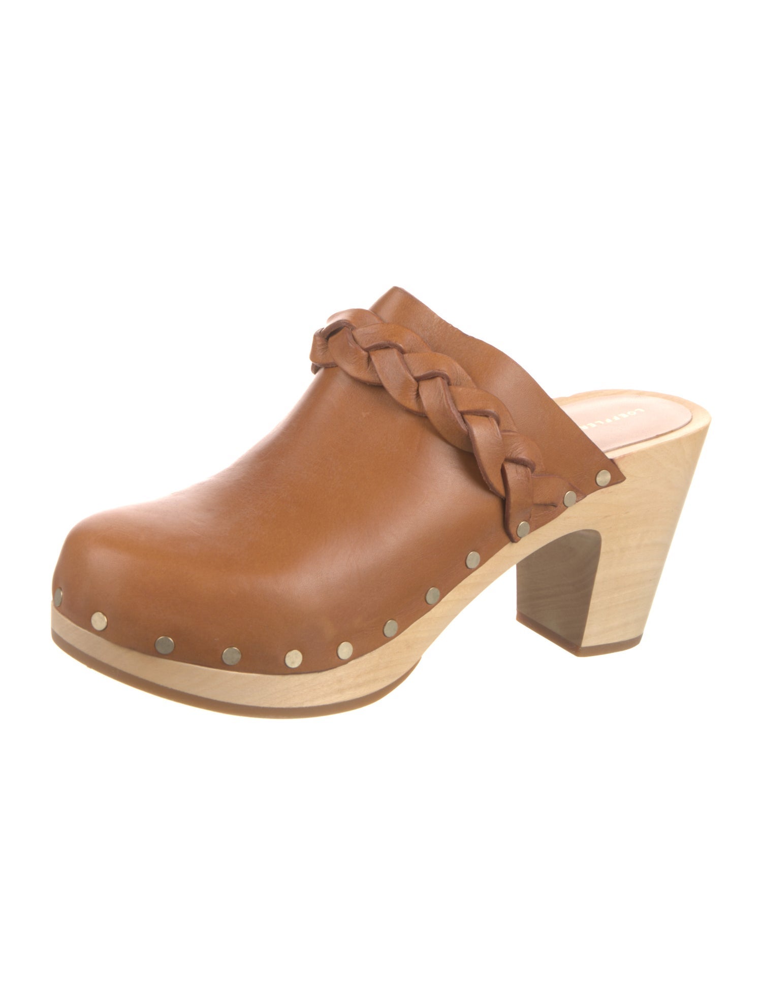 Loeffler Randall Leather Studded Accents Mules