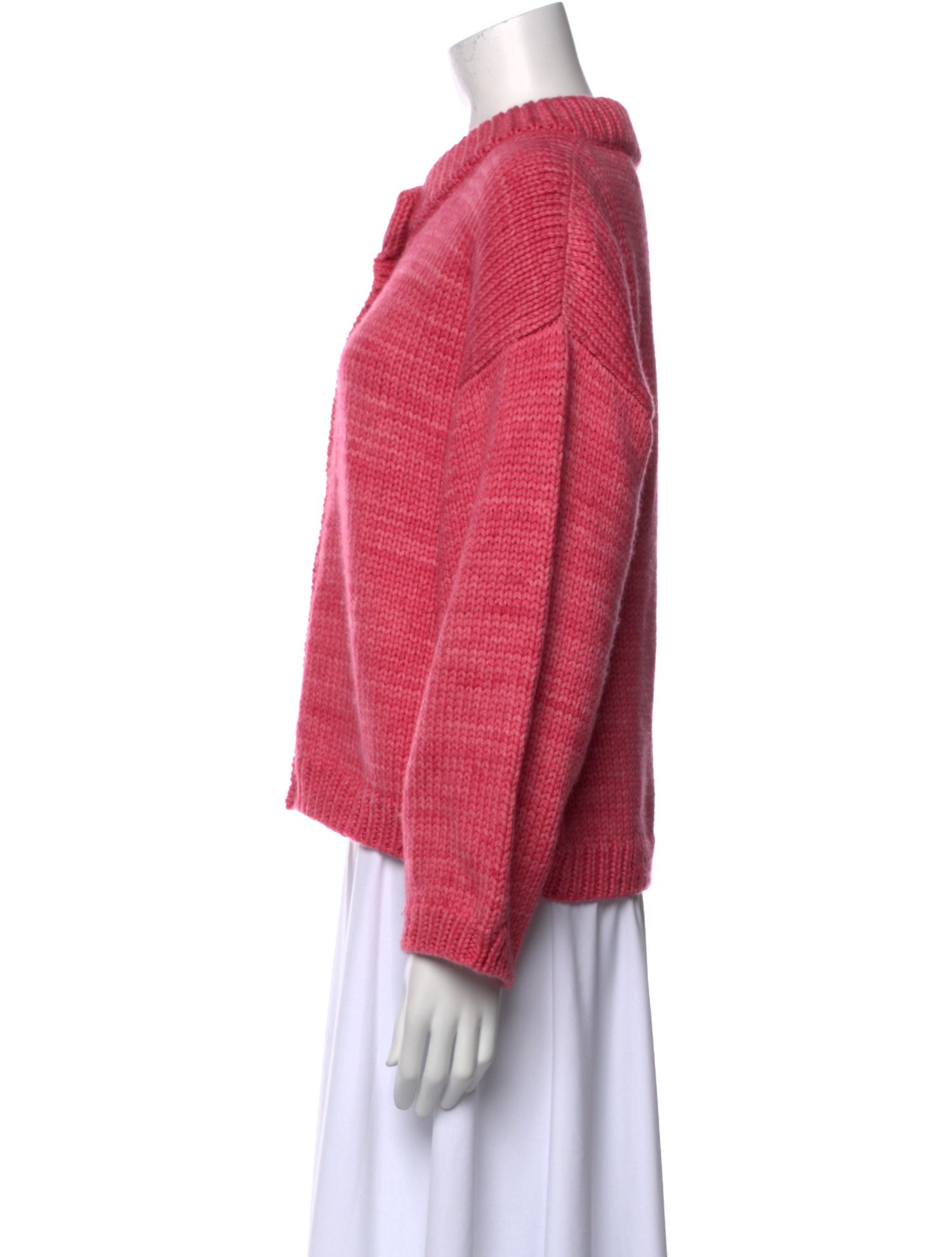 Loeffler Randall Merino Wool Crew Neck Sweater