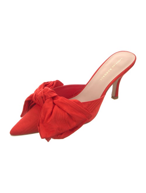 Loeffler Randall Satin Bow Accents Mules