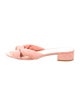 Loeffler Randall Suede Bow Accents Slides