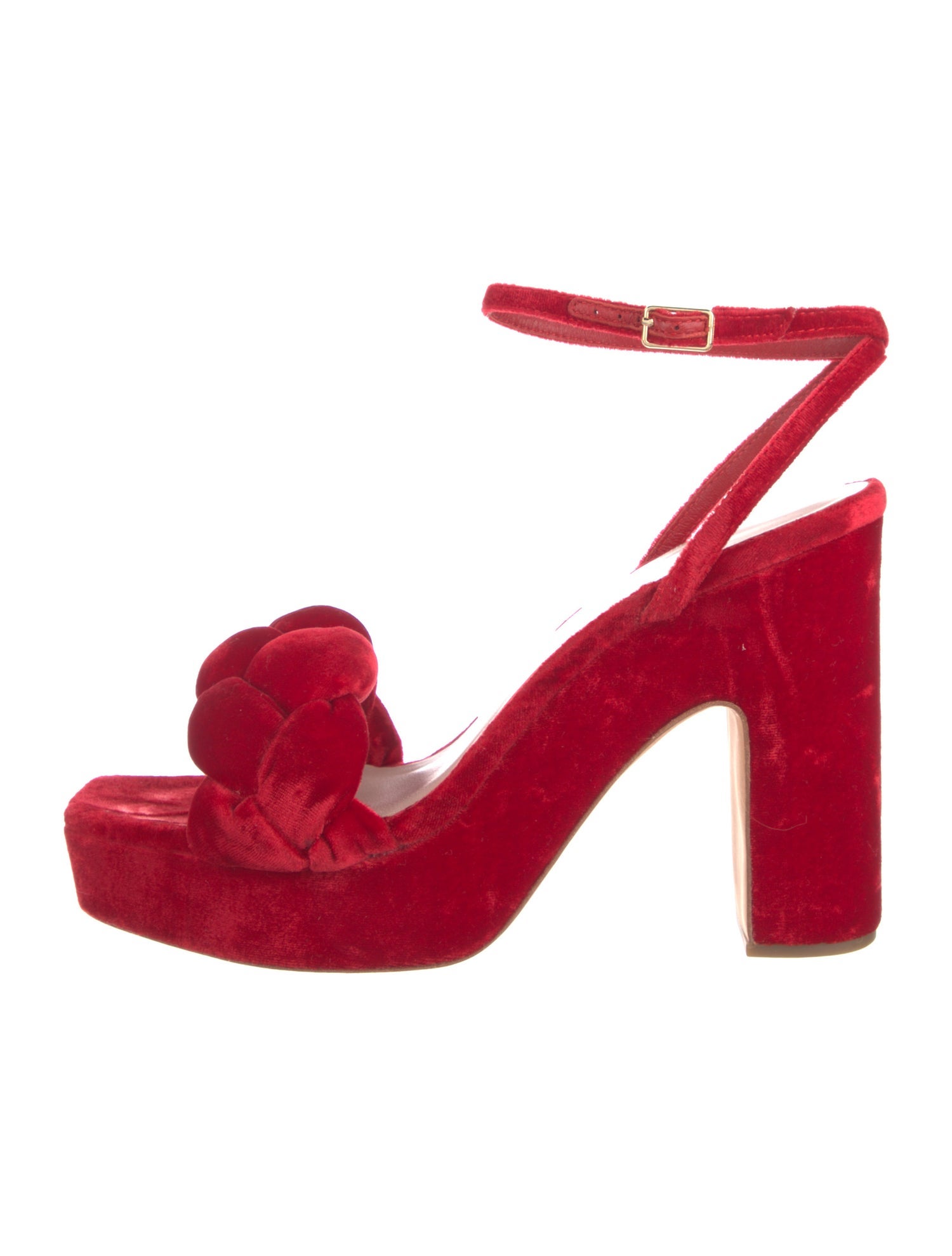 Loeffler Randall Velvet Braided Accents Sandals