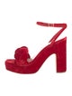 Loeffler Randall Velvet Braided Accents Sandals